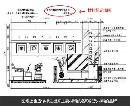 装修图纸应标出装修材料名称和材料品牌 装修图纸应标出装修材料名称和材料品牌